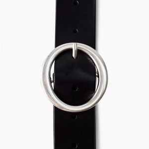Aritzia Auxiliary Silver Leather Belt